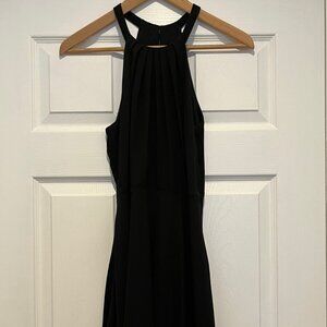 Express Black Flowy Sleeveless Midi Dress, Size 4